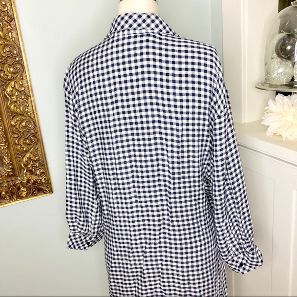 Zara Black & White Flannel Check Shirt XS - Picture 6 of 8